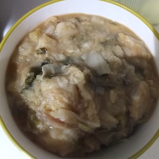 白菜と京芋のなんちゃってジャージャー麺